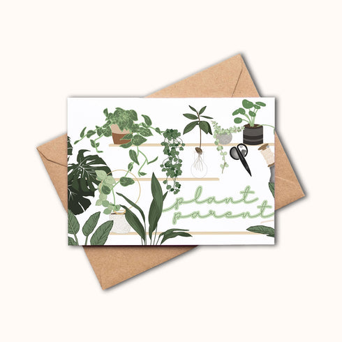 Plant Parent Houseplant Lover Greetings Card